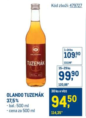 OLANDO TUZEMÁK 37,5 %