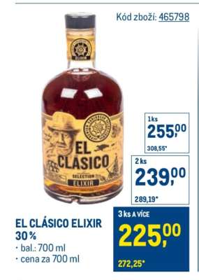 EL CLÁSICO ELIXIR 30 %