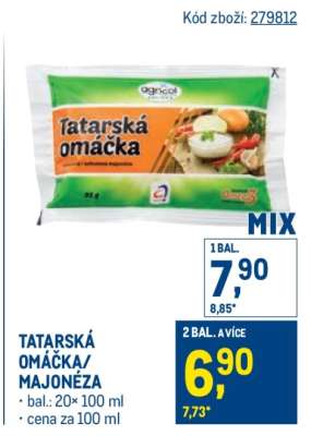 Tatarská omáčka, Majonéza