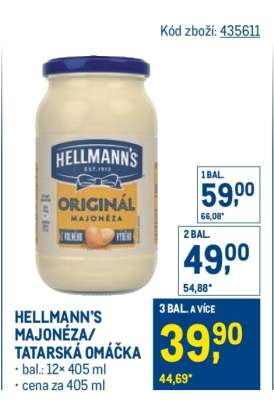 Hellmann’s Majonéza / Tatarská omáčka