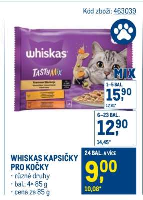Whiskas kapsičky pro kočky