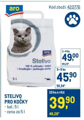 Stelivo pro kočky