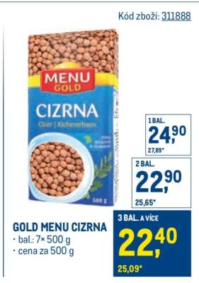 GOLD menu Cizrna