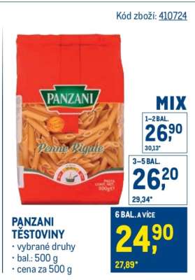 Panzani Těstoviny
