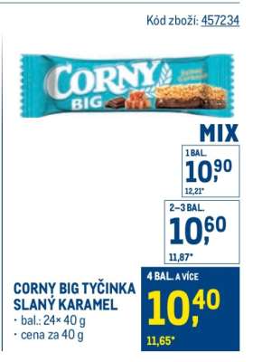 CORNY BIG TYČINKA SLANÝ KARAMEL