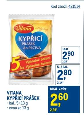 VITANA KYPŘICÍ PRÁŠEK