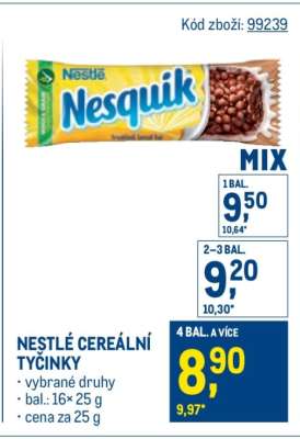 Nestlé Cereální tyčinky