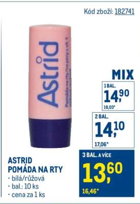 Astrid POMÁDA NA RTY