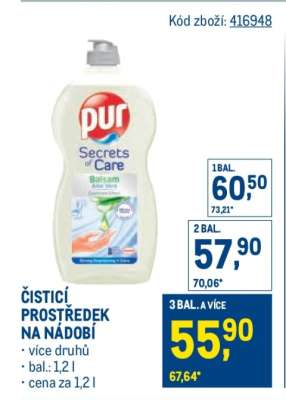 Čisticí prostředek na nádobí