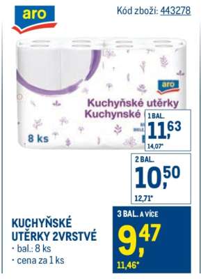 Kuchyňské utěrky 2vrstvé