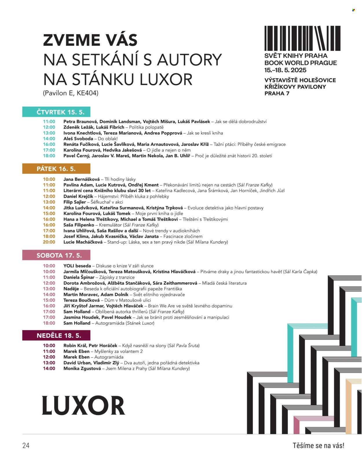 Leták Knižní klub - 1. 4. 2025 - 31. 5. 2025. 