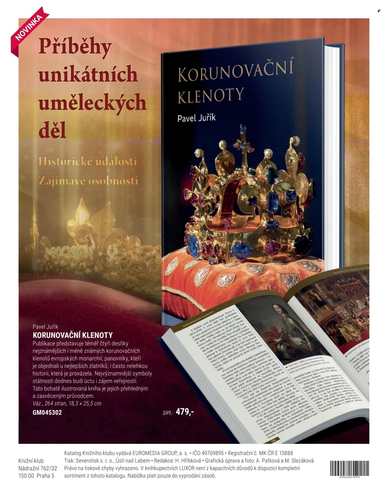 Leták Knižní klub - 1. 4. 2025 - 31. 5. 2025. 