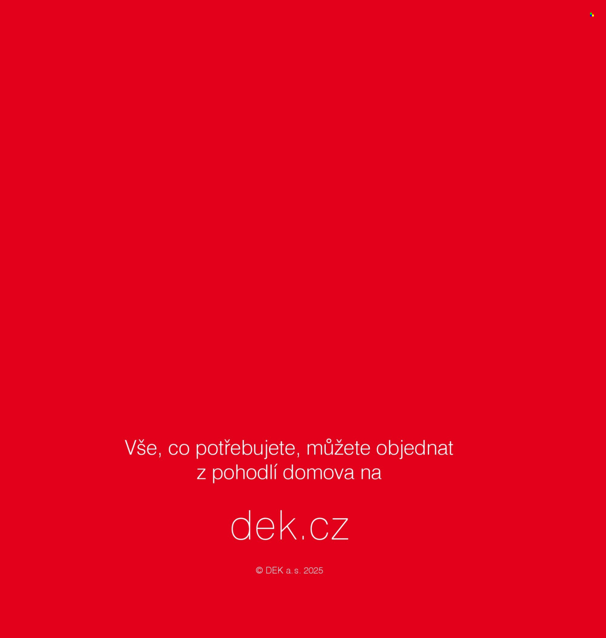 Leták DEK. 
