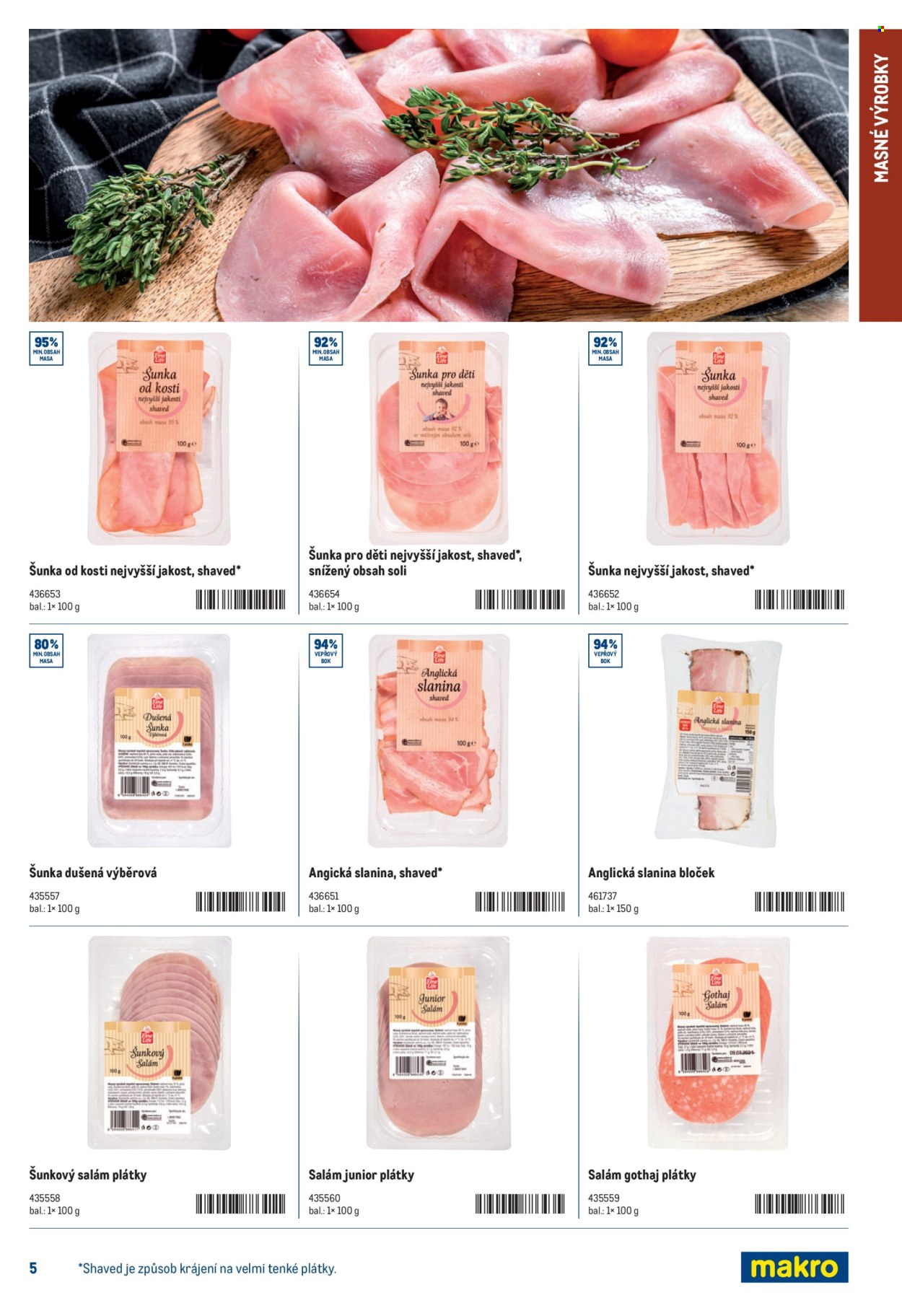 Leták MAKRO. 