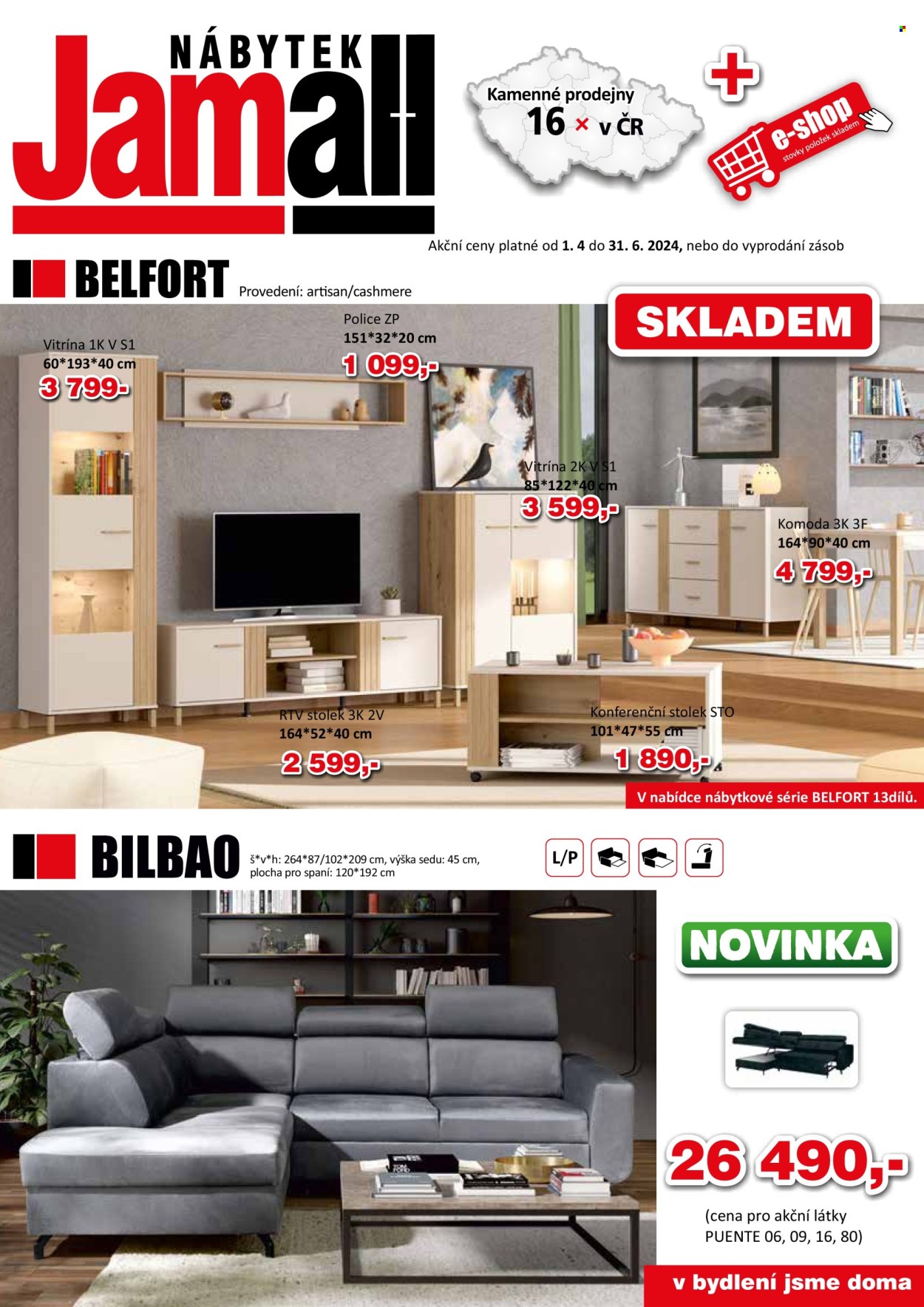 Leták Nábytek Jamall - 1. 4. 2025 - 30. 6. 2025. 
