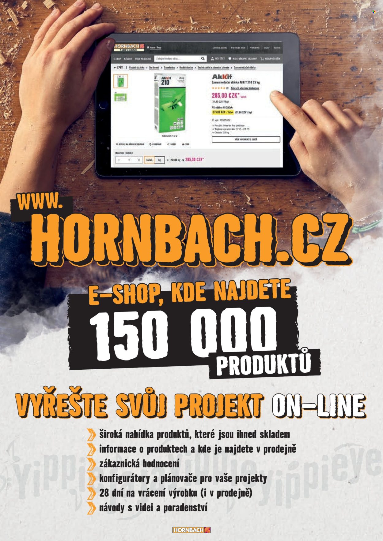 Leták HORNBACH. 