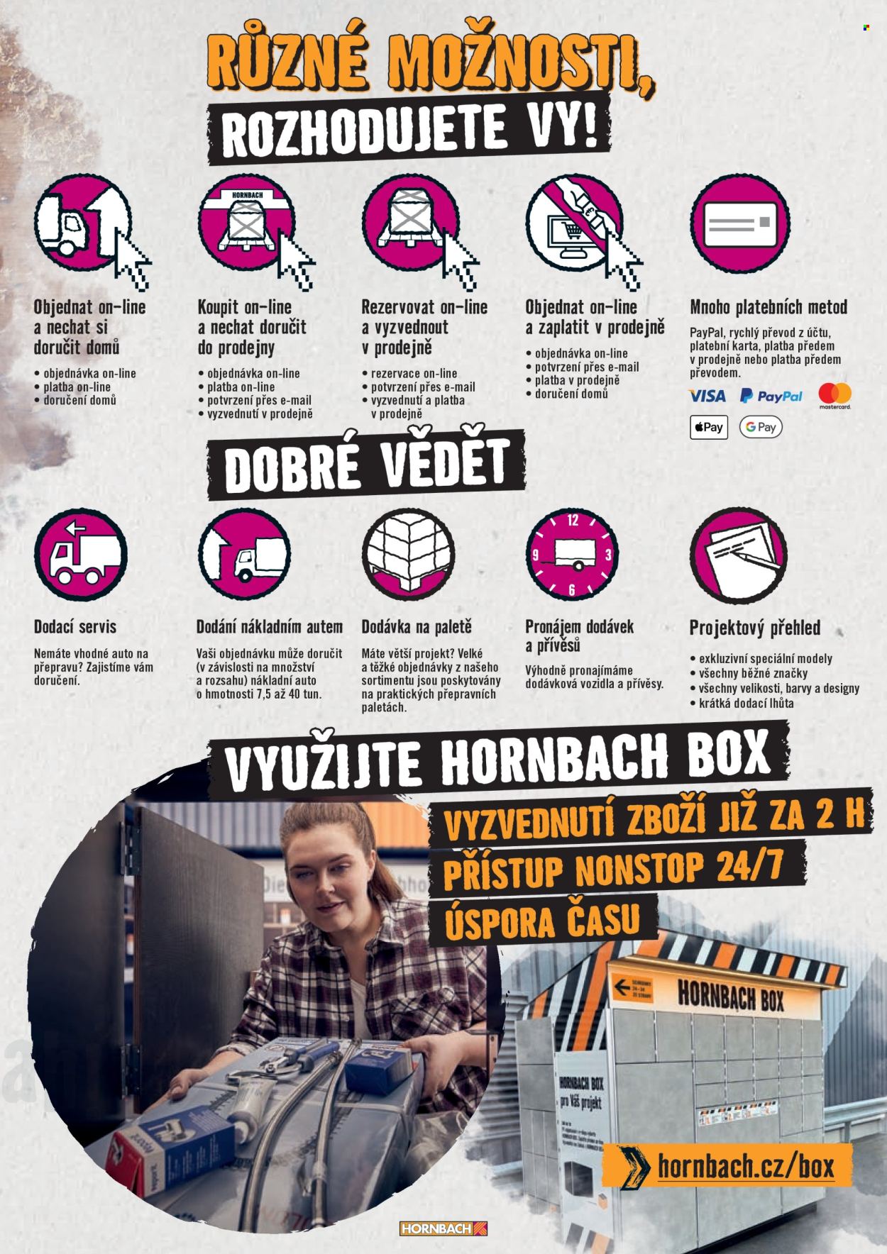 Leták HORNBACH. 