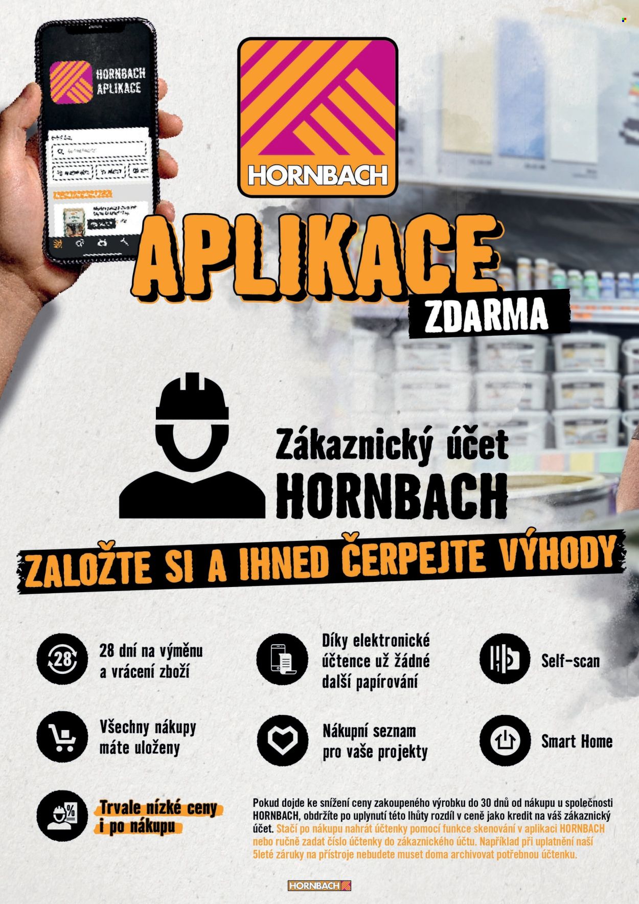 Leták HORNBACH. 