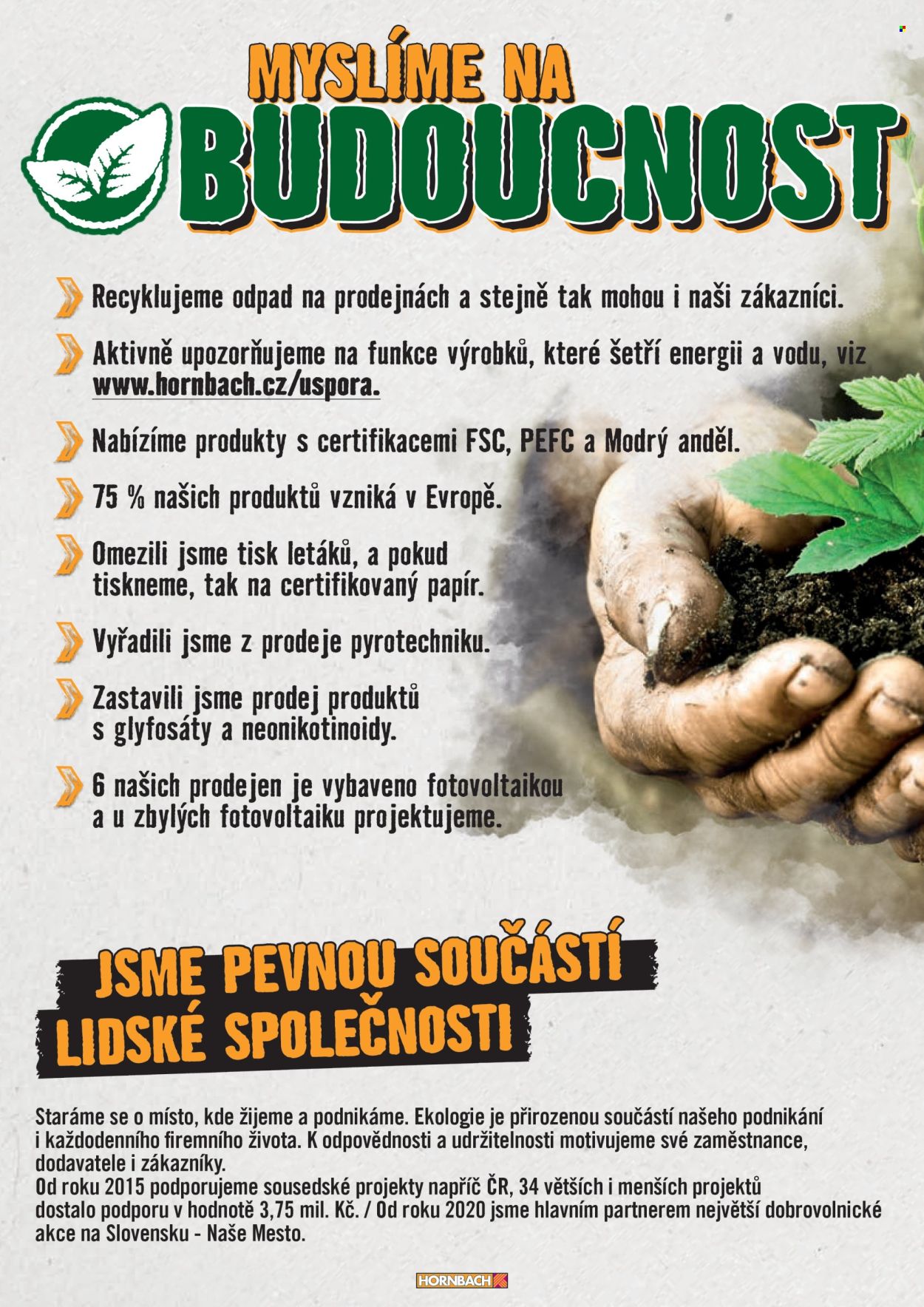 Leták HORNBACH. 
