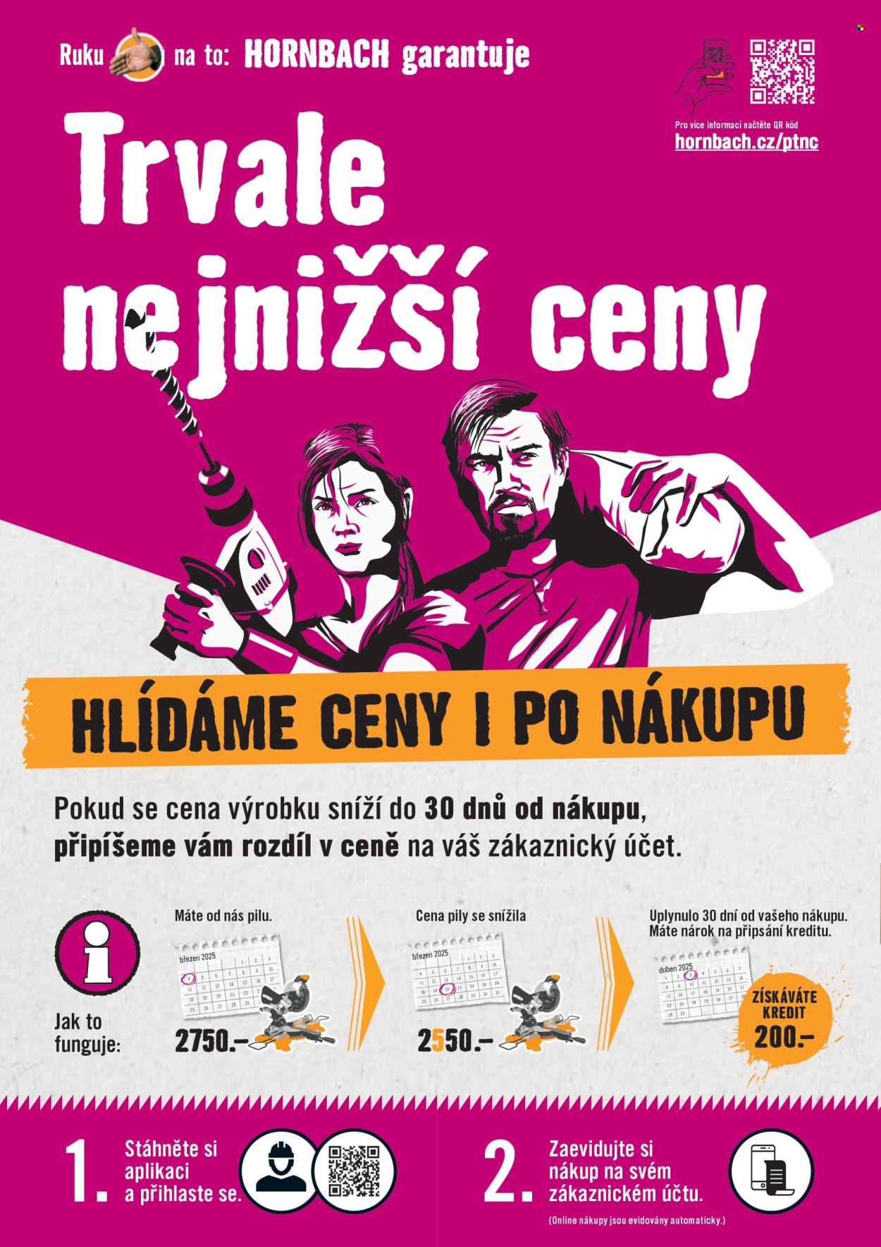Leták HORNBACH. 