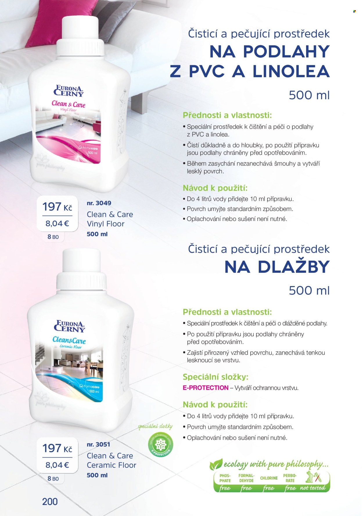 Leták EURONA by CERNY. 