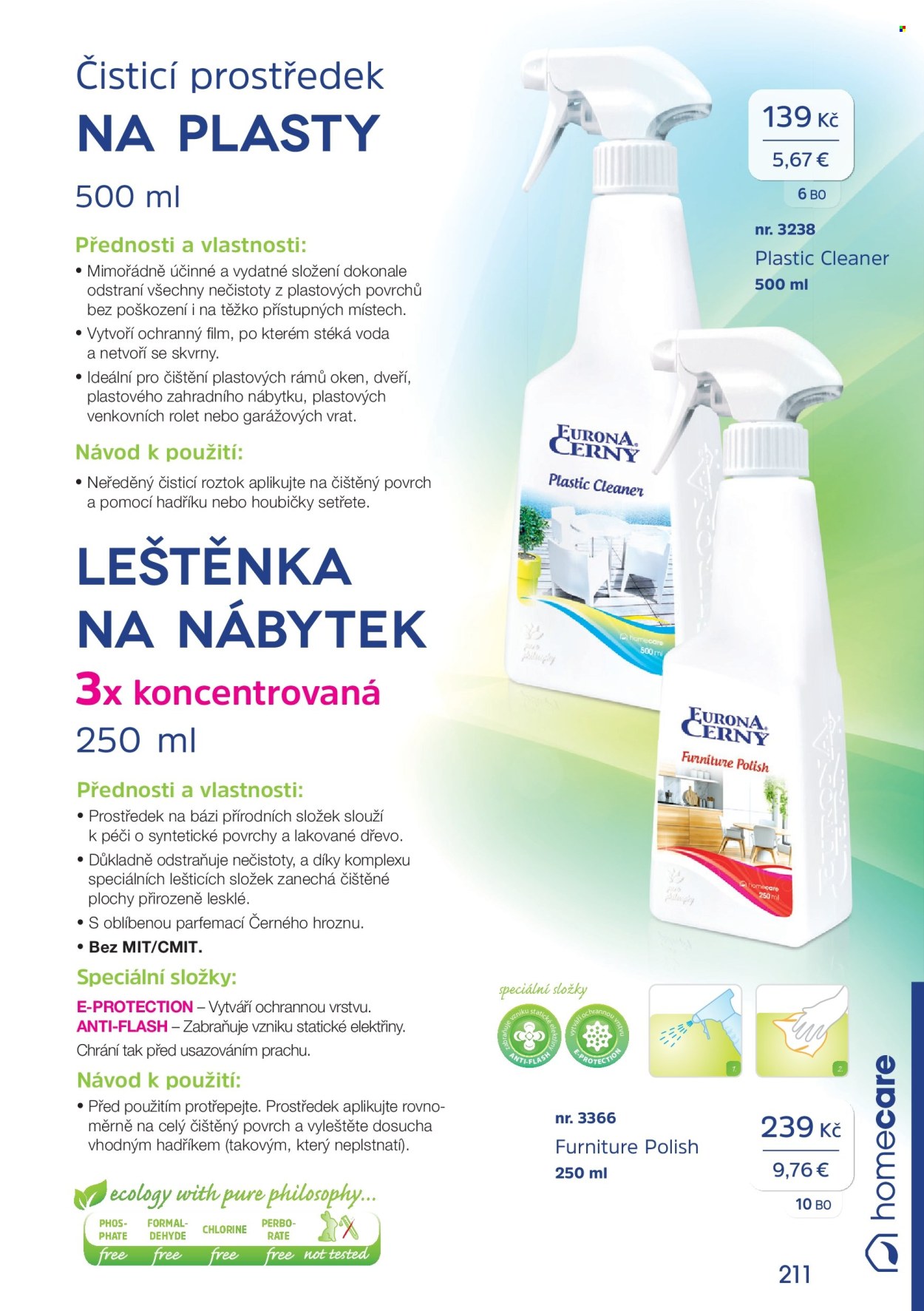 Leták EURONA by CERNY. 