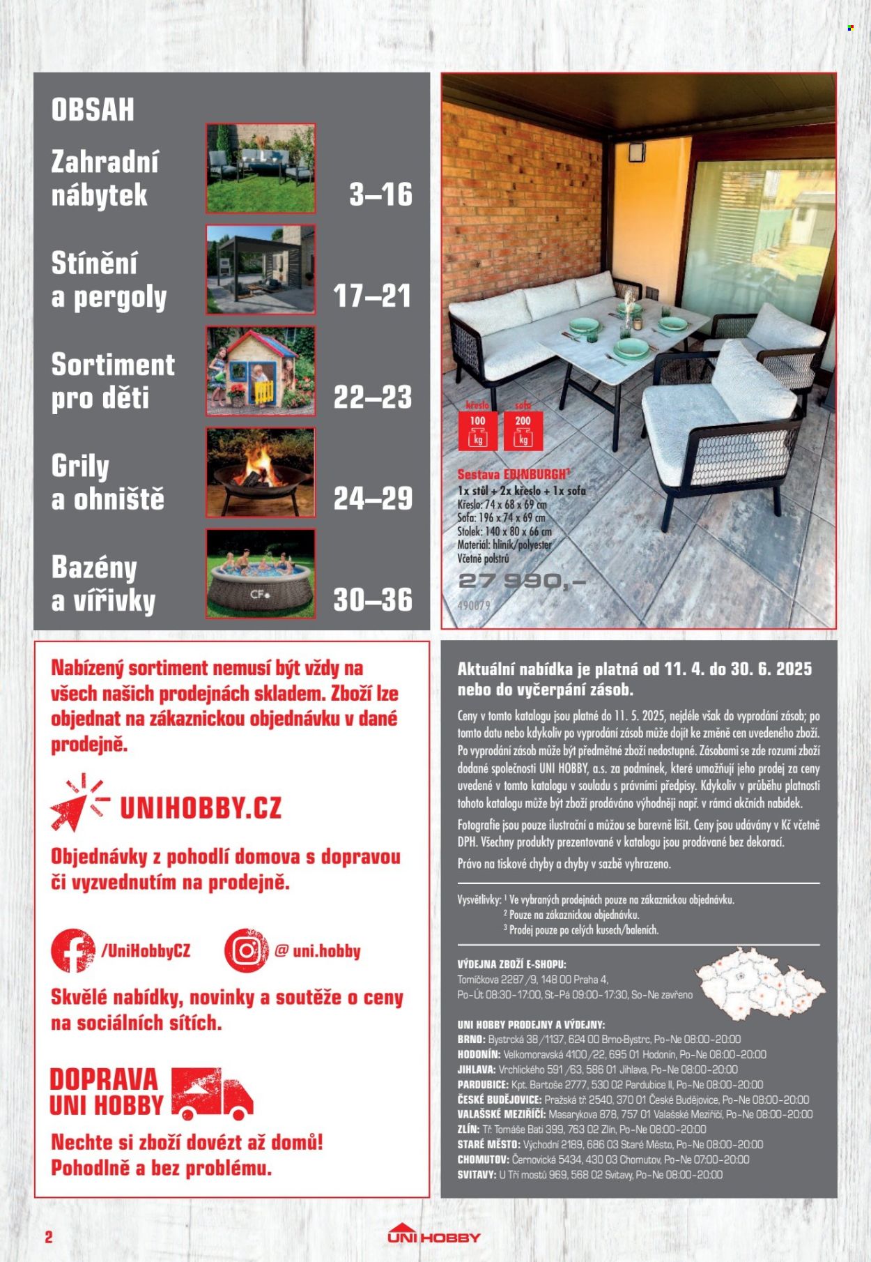 Leták UNI HOBBY - 11. 4. 2025 - 30. 6. 2025. 