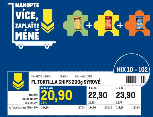 FL TORTILLA CHIPS 200g SÝROVÉ