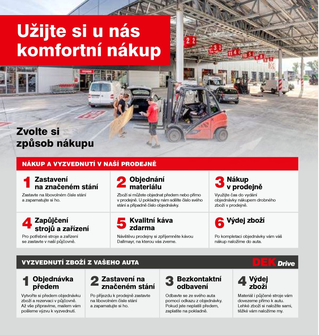 Leták DEK. 