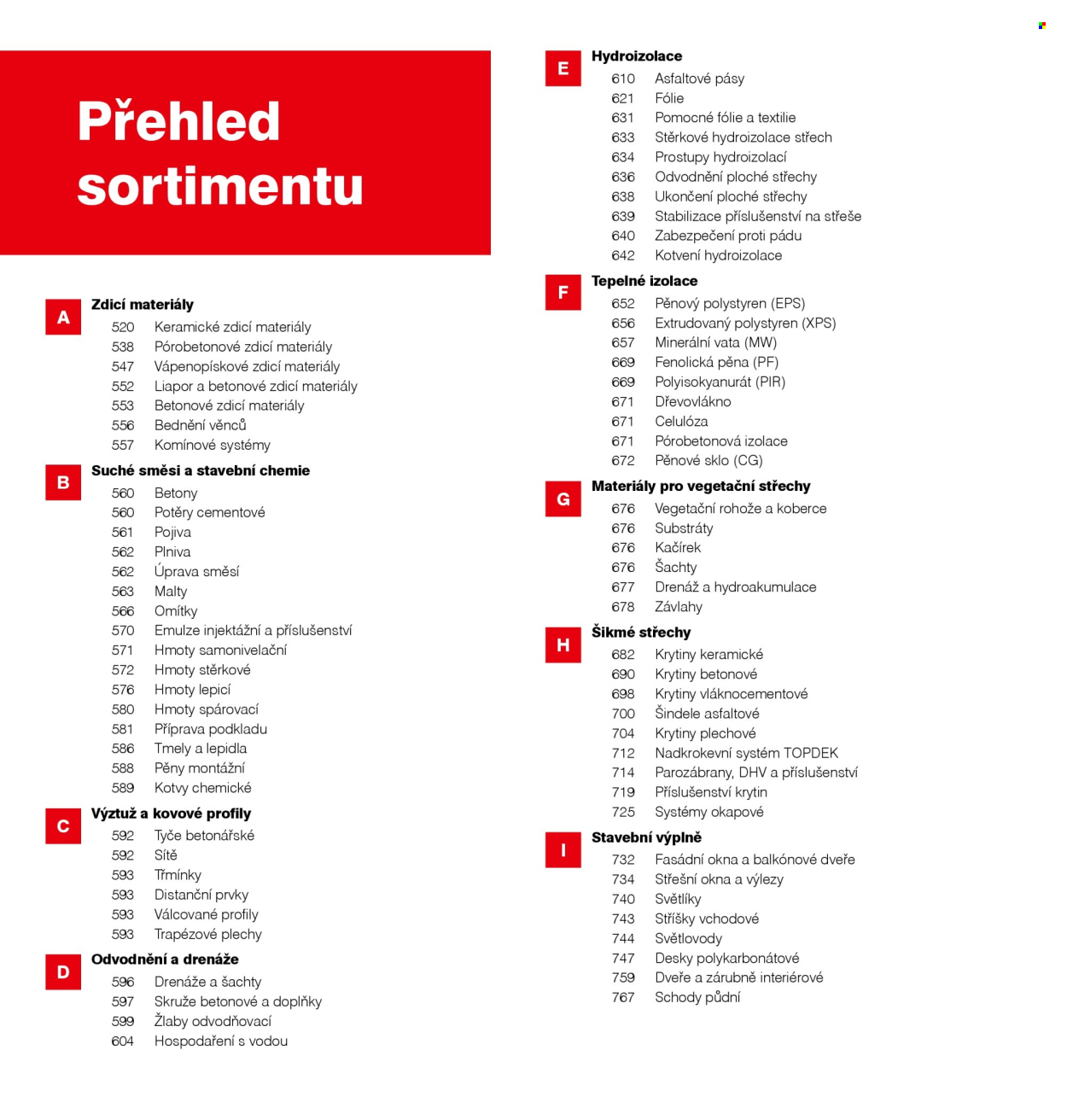 Leták DEK. 