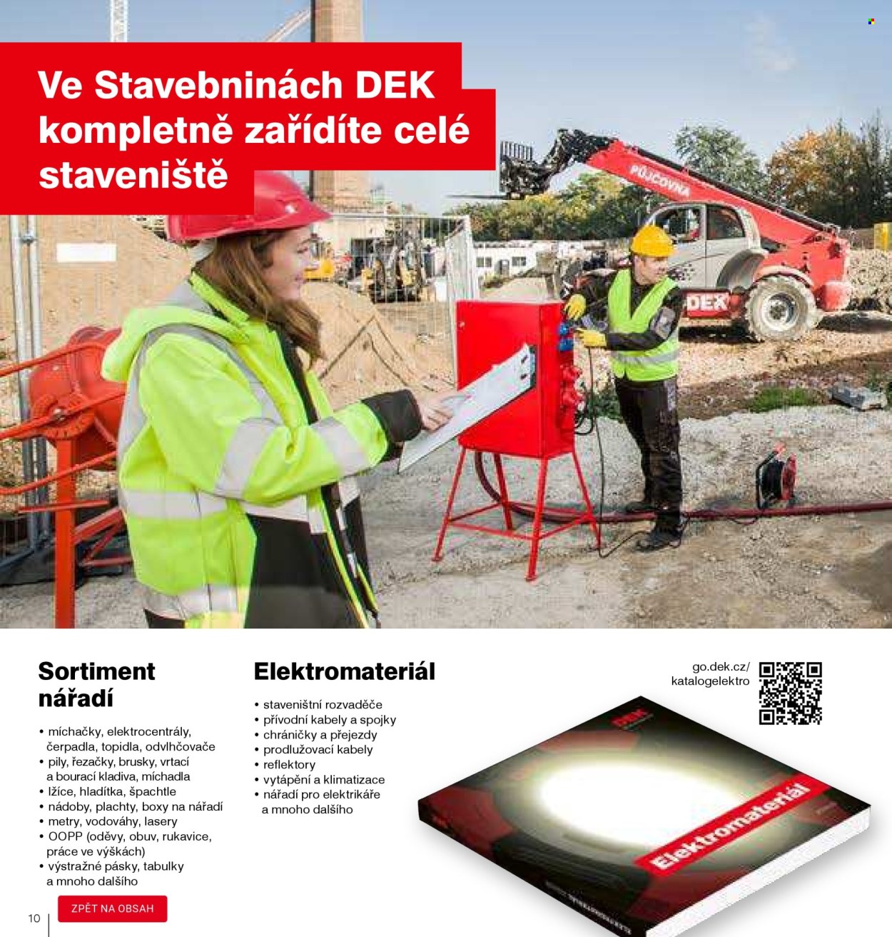 Leták DEK. 