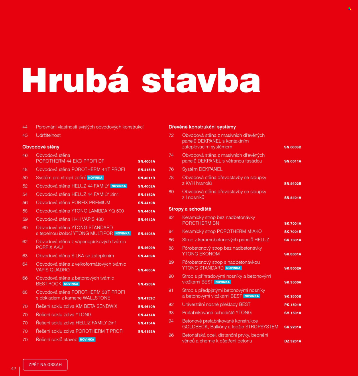 Leták DEK. 