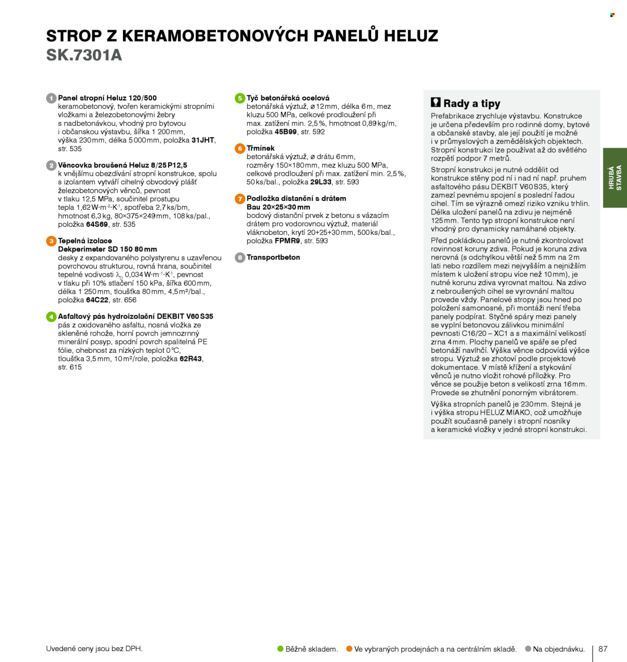 Leták DEK. 