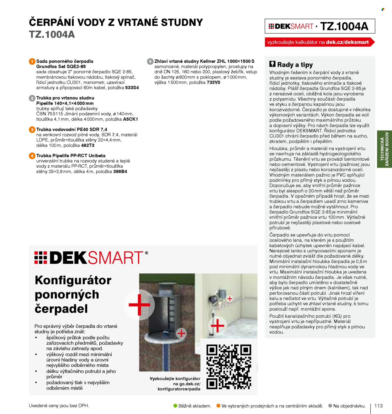 Leták DEK. 
