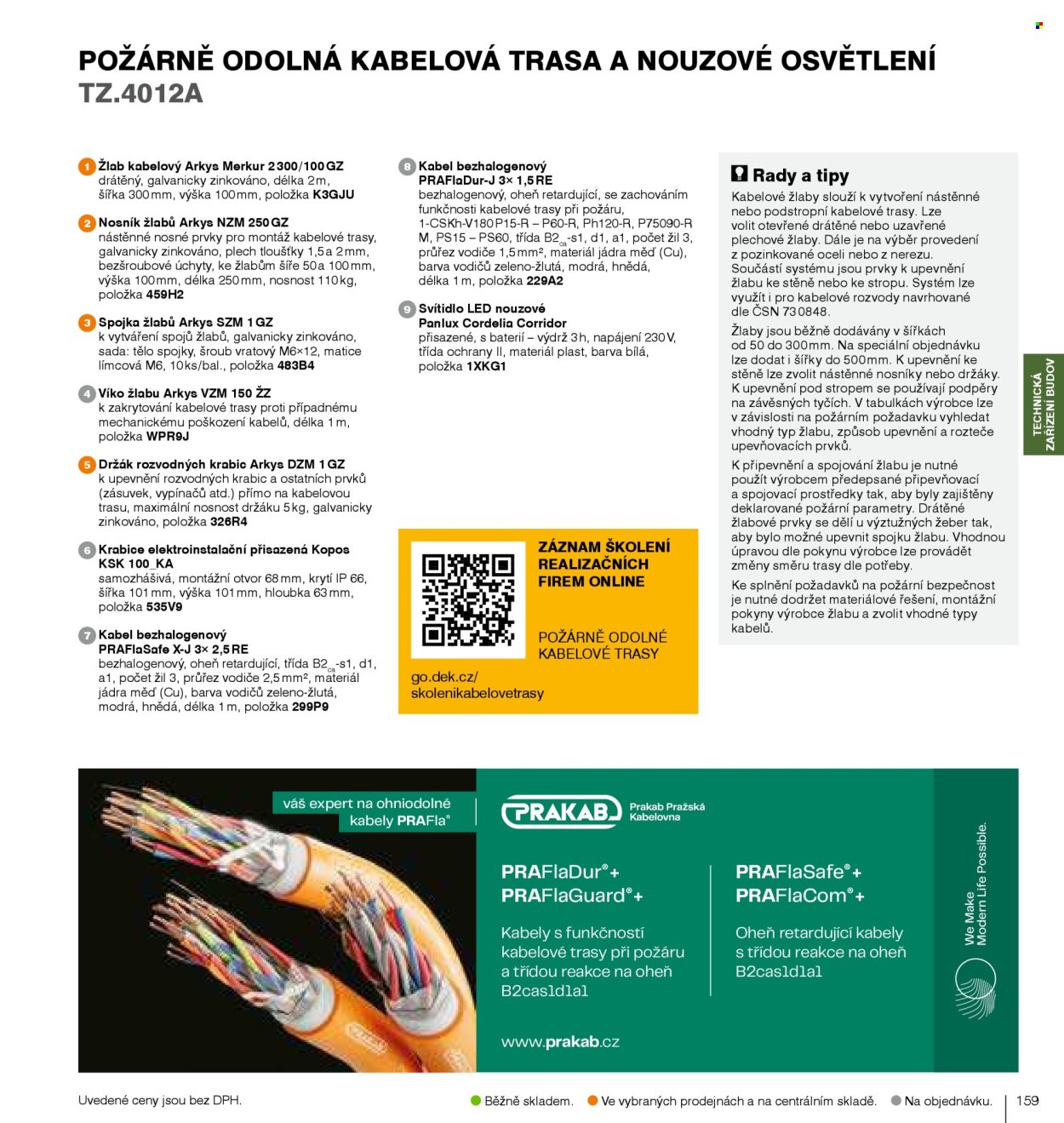 Leták DEK. 