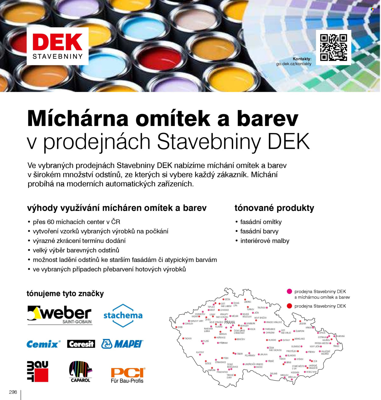 Leták DEK. 