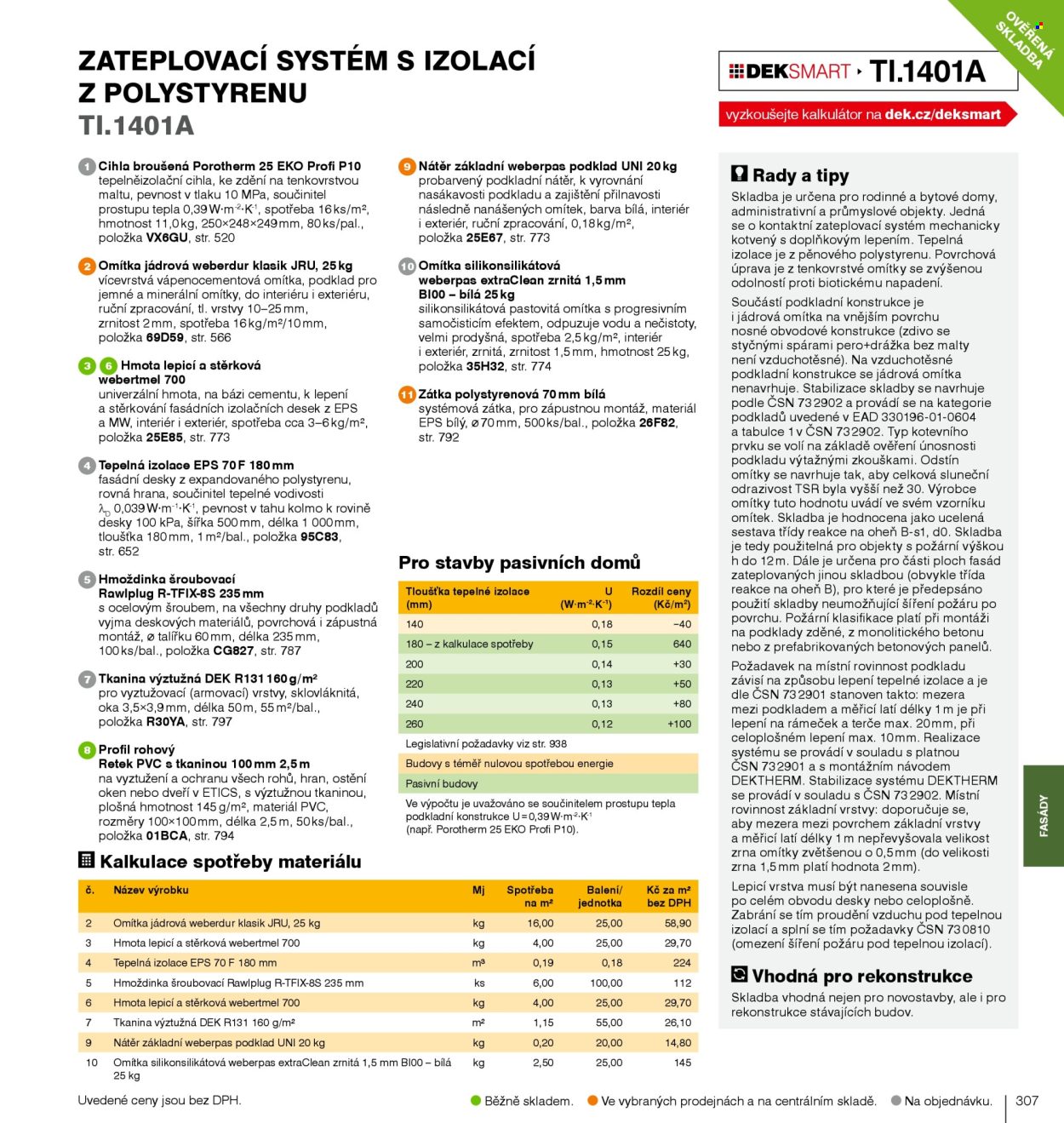 Leták DEK. 