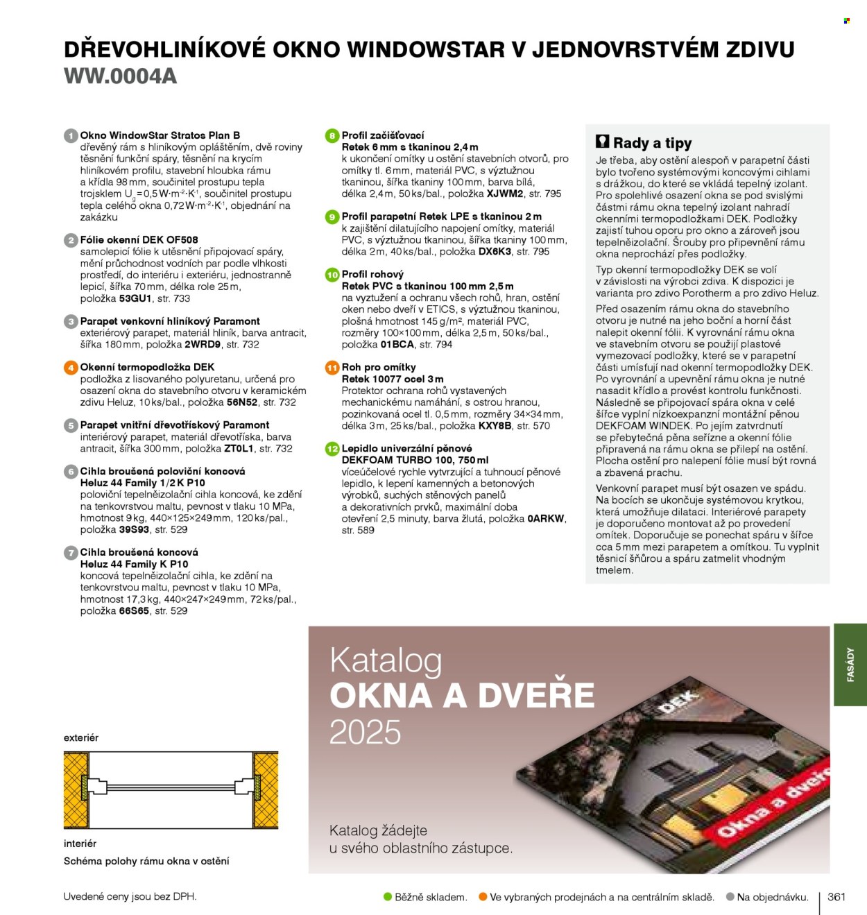 Leták DEK. 