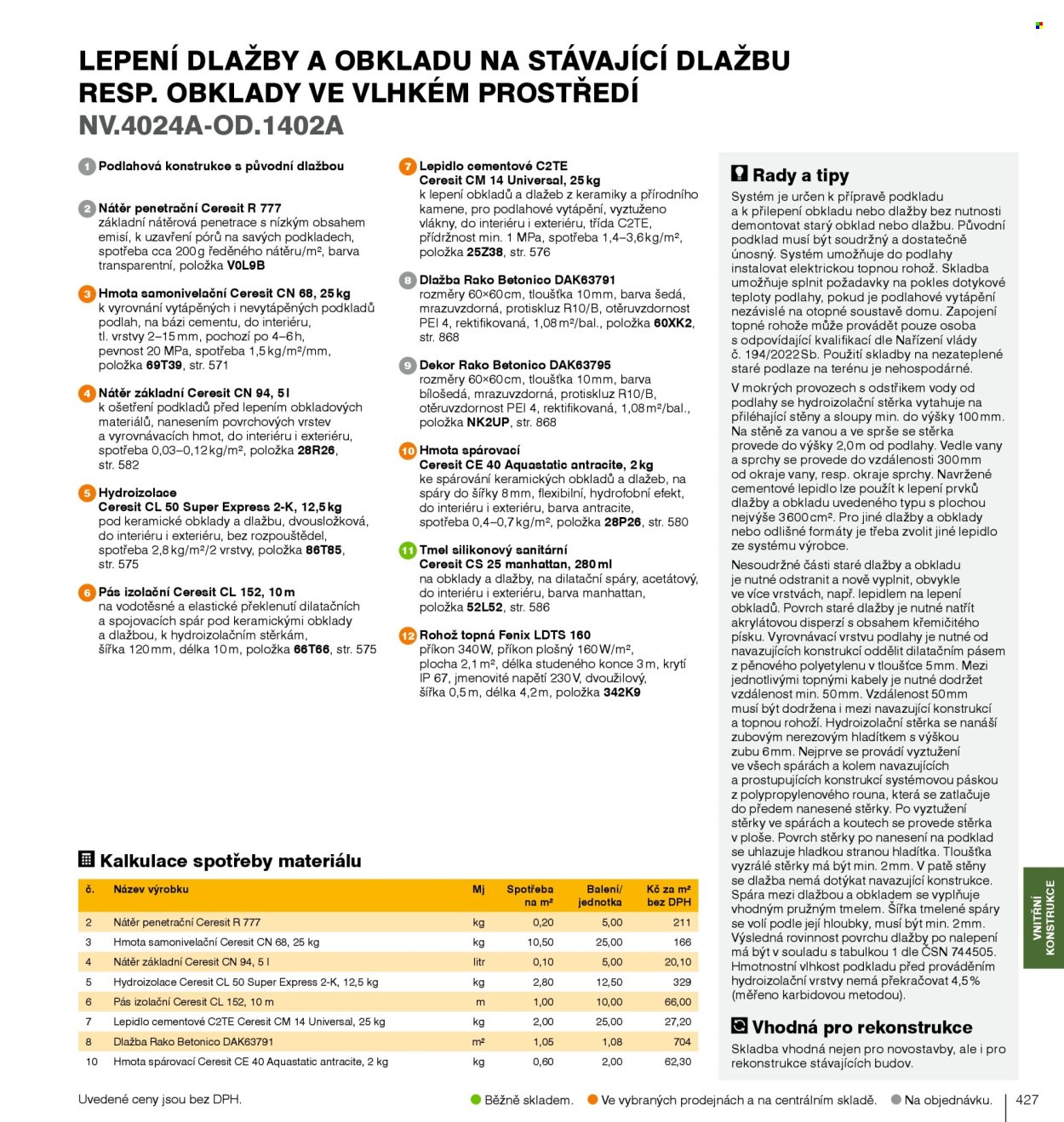 Leták DEK. 