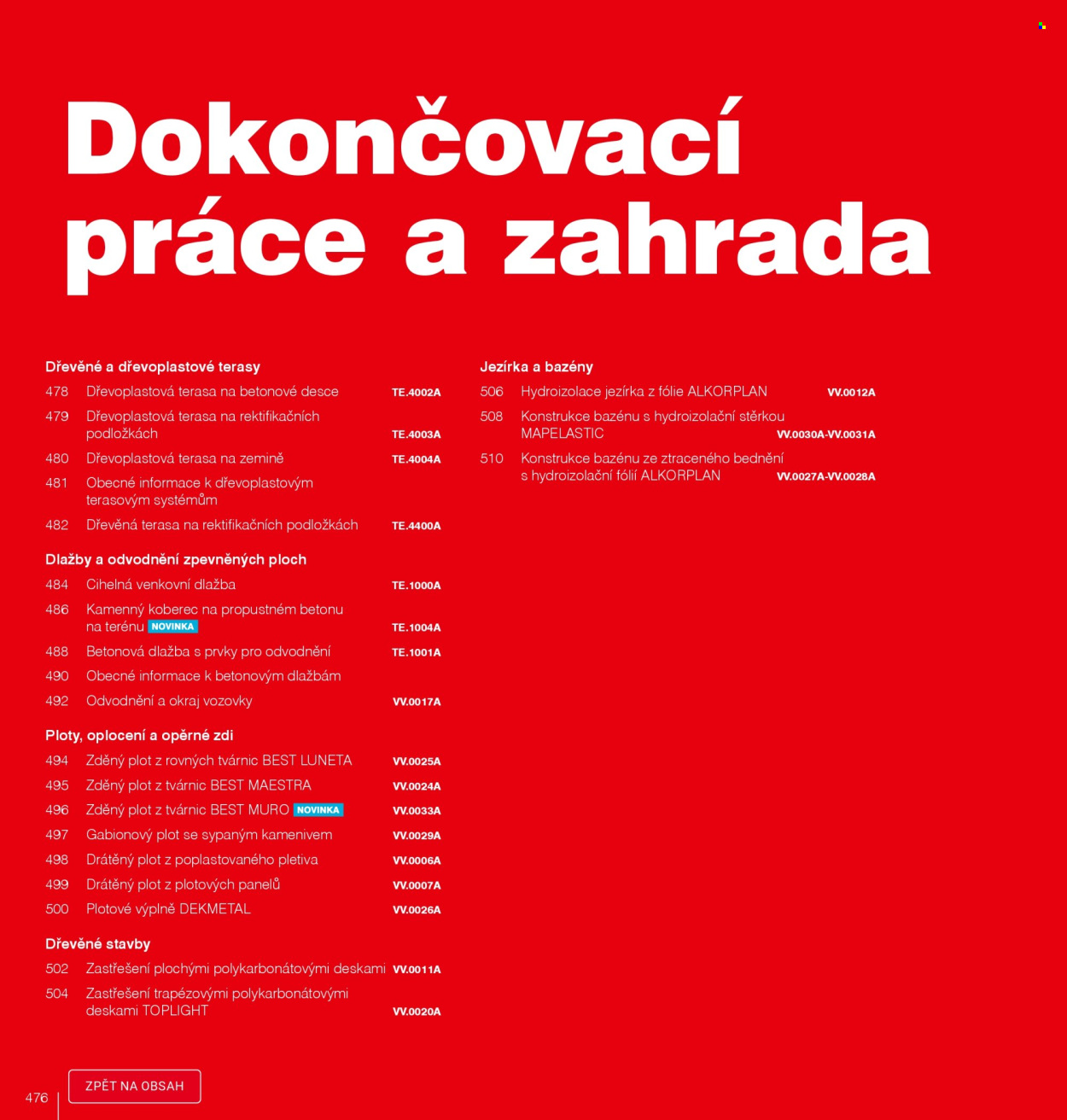 Leták DEK. 