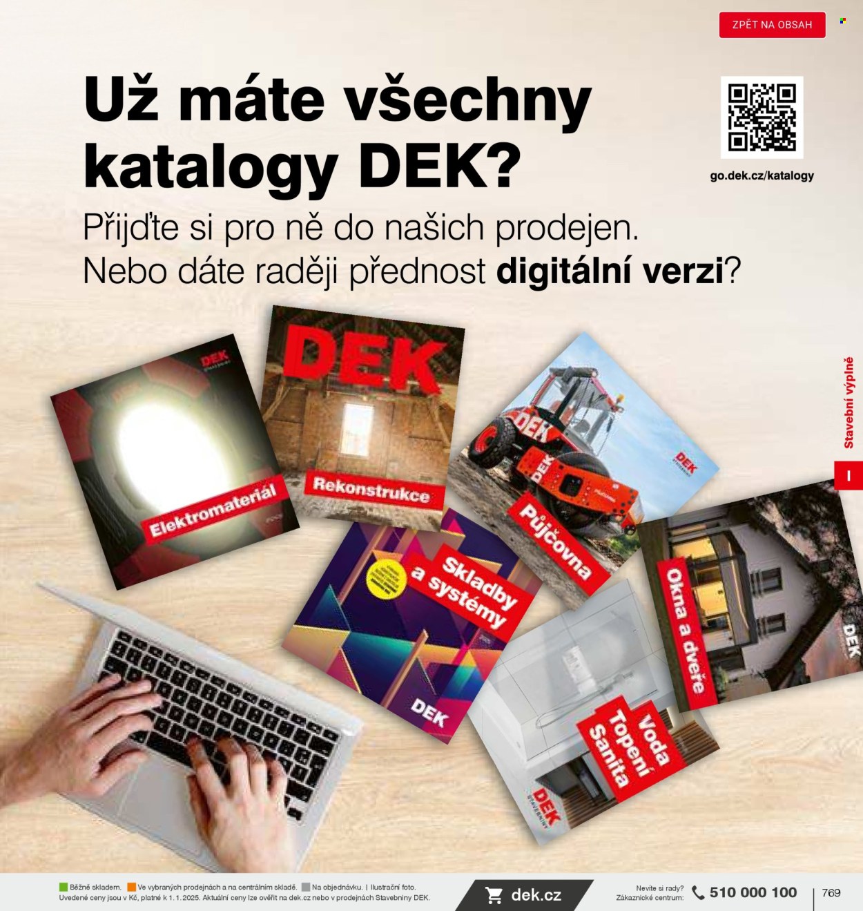 Leták DEK. 