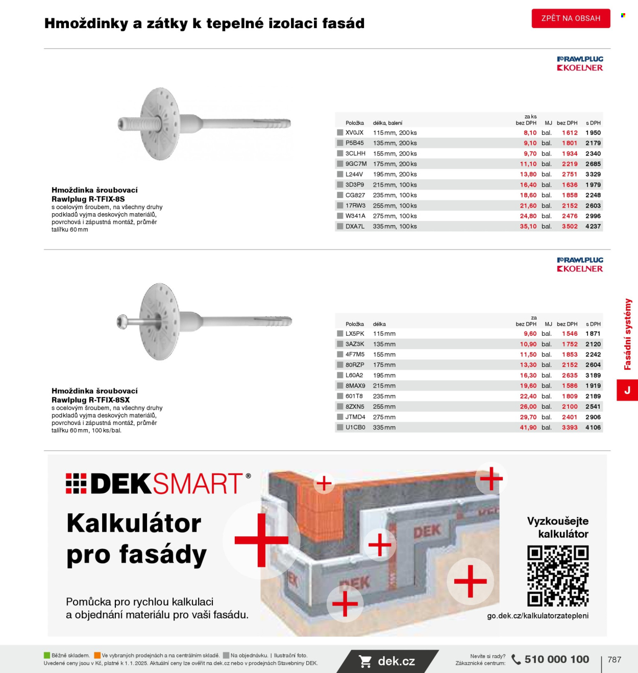 Leták DEK. 