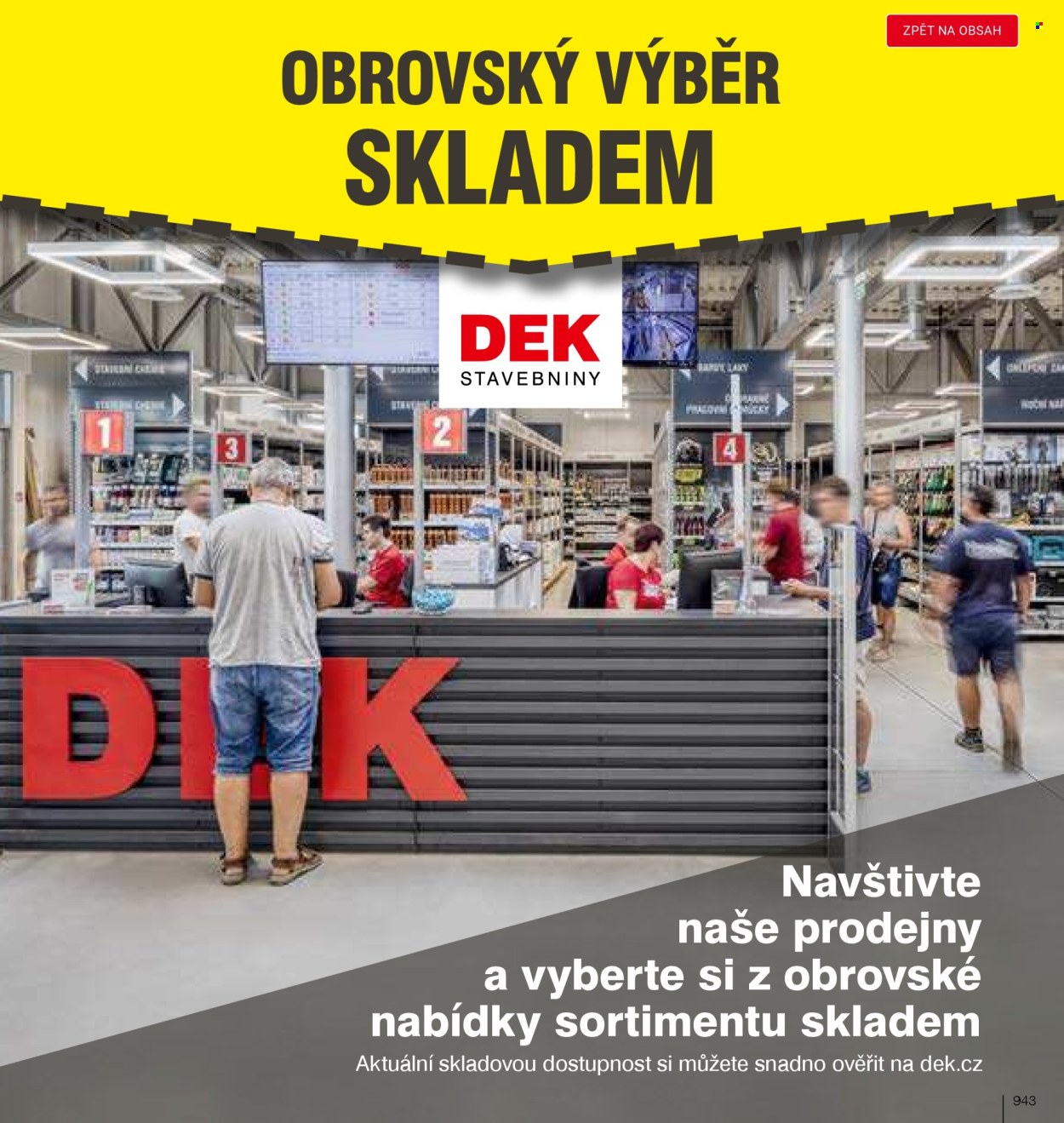 Leták DEK. 