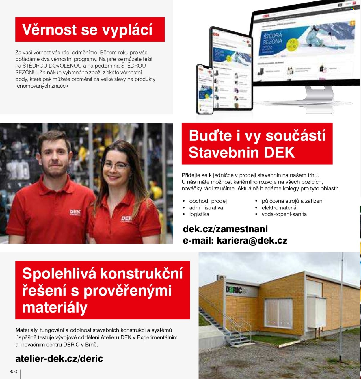 Leták DEK. 
