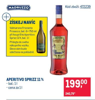 APERITIVO SPRIZZ 11 %