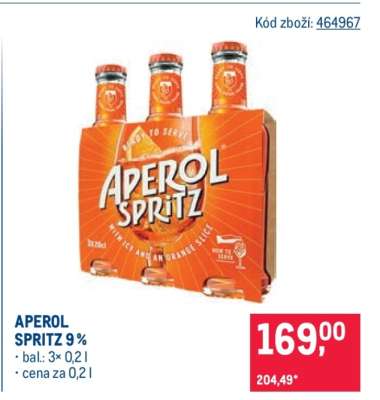 APEROL SPRITZ 9 %