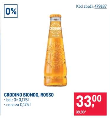 CRODINO BIONDO, ROSSO