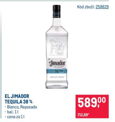 El Jimador Tequila 38%