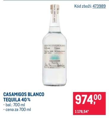 CASAMIGOS BLANCO TEQUILA 40 %
