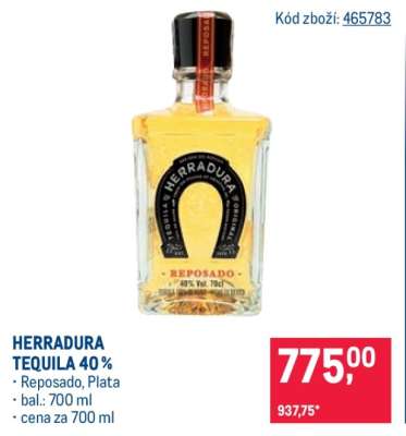 HERRADURA TEQUILA 40 %